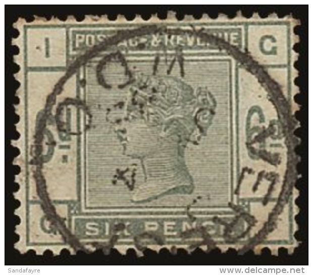 1883-84 6d Dull Green, SG 194, Very Fine Used Single Cds Pmk, Strong Deep Colour. For More Images, Please Visit... - Autres & Non Classés