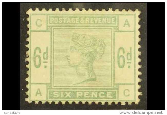 1883 6d Dull Green, SG 194, Fine Mint, Cat &pound;625. For More Images, Please Visit... - Sonstige & Ohne Zuordnung