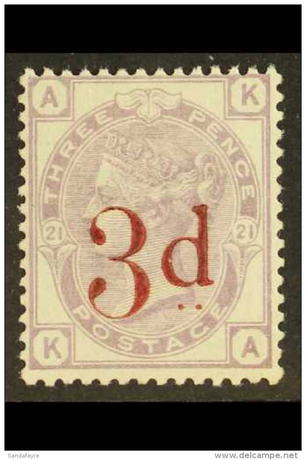 1880-83 3d On 3d Lilac, SG 159, Mint Lightly Hinged. Fresh. For More Images, Please Visit... - Autres & Non Classés