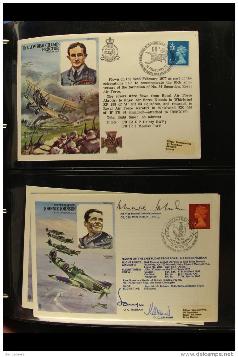 RAF FLOWN COVERS COLLECTION A 1976-1980 Collection Mostly Of Illustrated RAF Museum Covers With Most Of These... - Andere & Zonder Classificatie