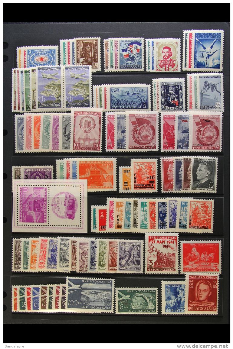 1946-1958 NEVER HINGED MINT COLLECTION On Stock Pages, ALL DIFFERENT Complete Sets, Inc 1946 Post Congress Set,... - Sonstige & Ohne Zuordnung