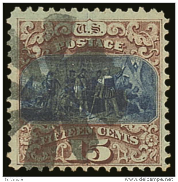 1869 15c Blue &amp; Brown, Type I, Scott 118, SG 120, Good Colour &amp; Centering, Fine To Very Fine Used For More... - Autres & Non Classés