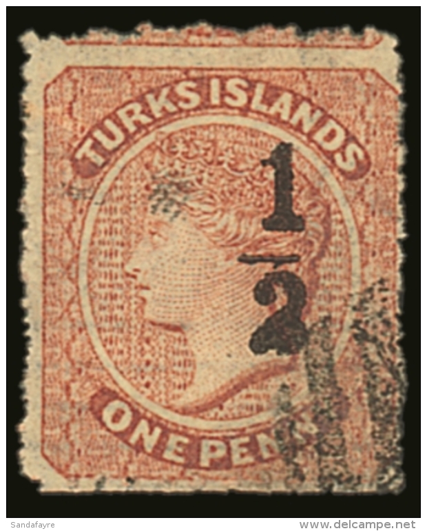 1881 "&frac12;" On 1d Dull Red, Setting 8, Type 8, SG 16, Very Fine Used. For More Images, Please Visit... - Turks & Caicos (I. Turques Et Caïques)