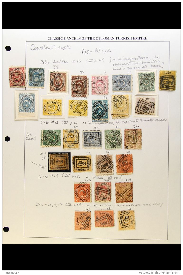 CLASSIC CANCELLATIONS OF THE GREATER CONSTANTINOPLE AREA A Spectacular Collection Of 19th Century Stamps, Selected... - Autres & Non Classés