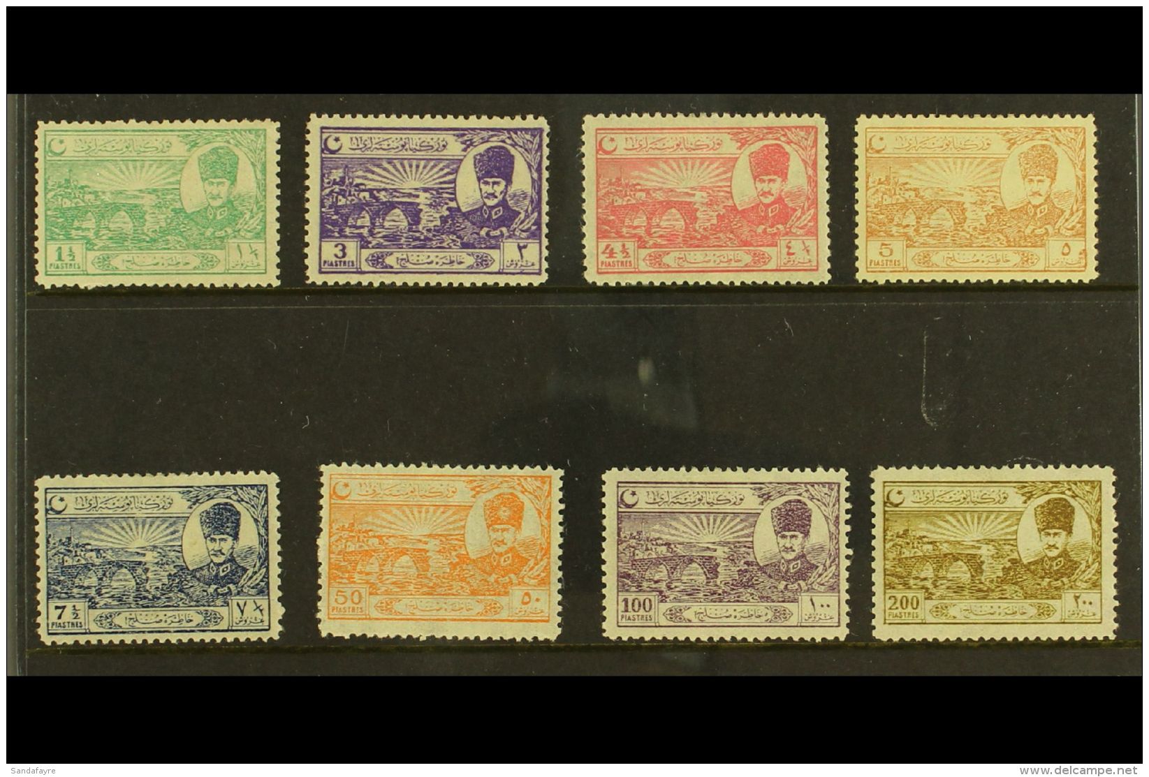 1924 Treaty Of Lausanne Complete Set (Mi 799/806, Scott 625/32, SG 1013/20) Very Fine Mint. (8 Stamps) For More... - Other & Unclassified