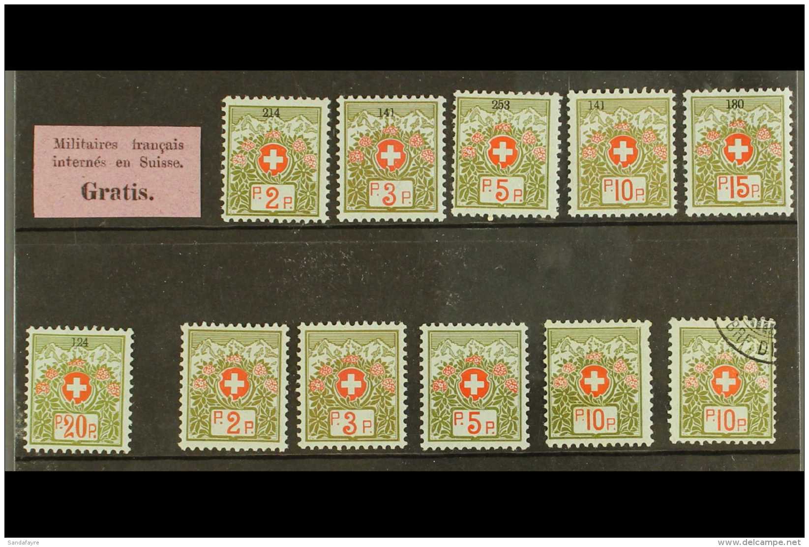 FRANCHISE STAMPS 1871-1921 All Different Collection Comprising 1871 Military Forerunner (for French Soldiers... - Other & Unclassified