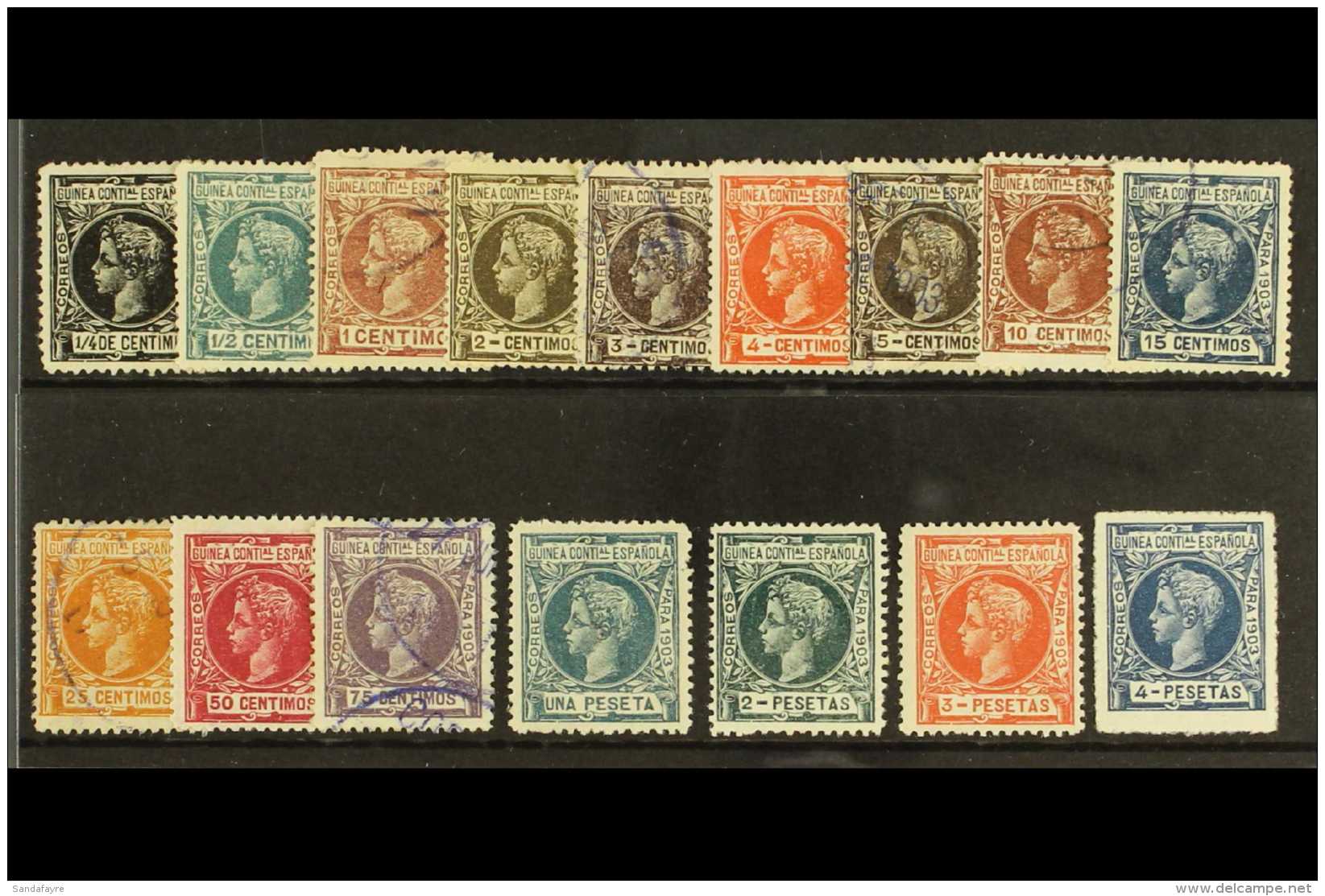 GUINEA 1903 Complete Set To 4p, SG 21/36, Mixed Mint &amp; Used, The 1p To 4p Values Mint. Fresh &amp; Attractive... - Other & Unclassified