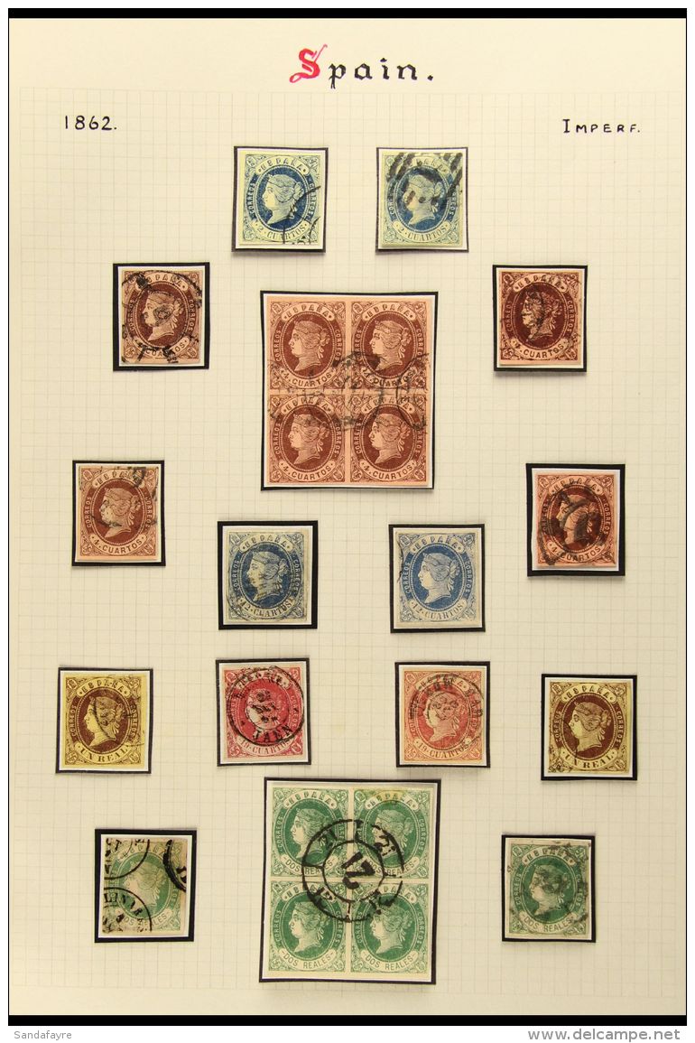 1862 ISABELLA COLLECTION Superb Used Collection Of The "curved Value Label" Issue Including 2c Shades (2), 4c Incl... - Andere & Zonder Classificatie