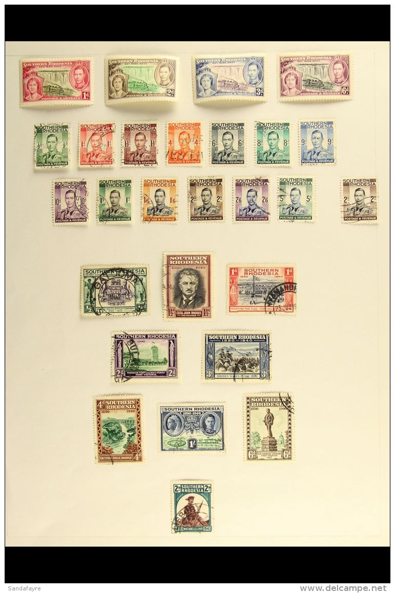 1937-1964 MINT &amp; USED COLLECTION All Different, Neatly Presented On Album Pages. Inc  KGVI 1937 Definitives... - Zuid-Rhodesië (...-1964)