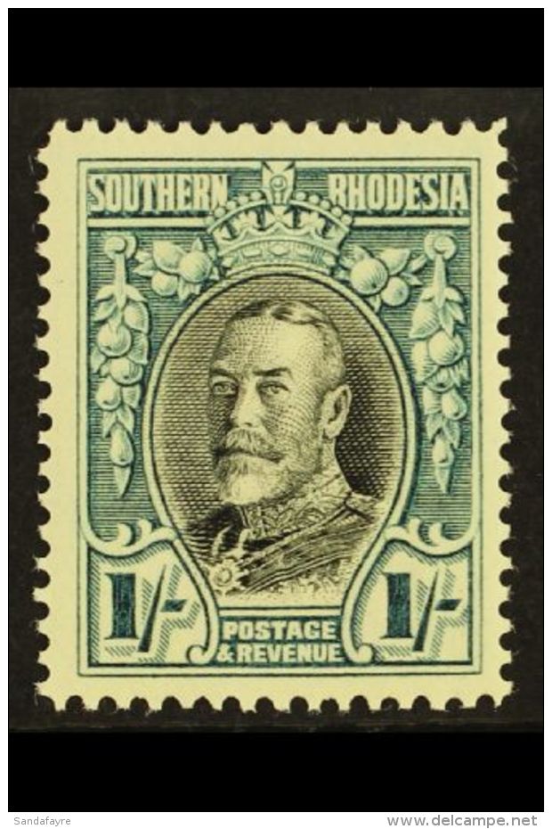 1931-37 1s Black &amp; Greenish Blue, Perf 14, SG 23b, Very Fine Mint  For More Images, Please Visit... - Zuid-Rhodesië (...-1964)