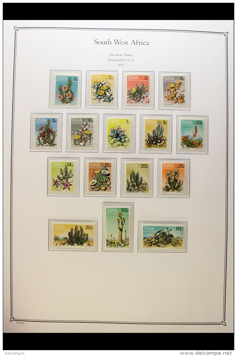 1971-1990 COMPLETE NEVER HINGED MINT COLLECTION In A Palo Hingeless Album, All Different, Complete SG 230/537, Inc... - Afrique Du Sud-Ouest (1923-1990)