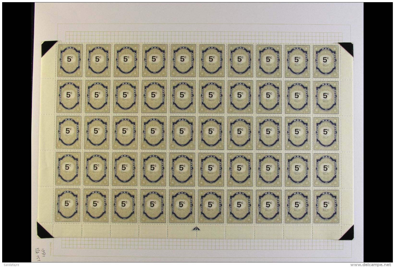 1991/6 REVENUES - COMPLETE SHEETS Range Of Values 5c To 50c In Sheets Of 100 With Different Year Imprints, Incl.... - Zonder Classificatie