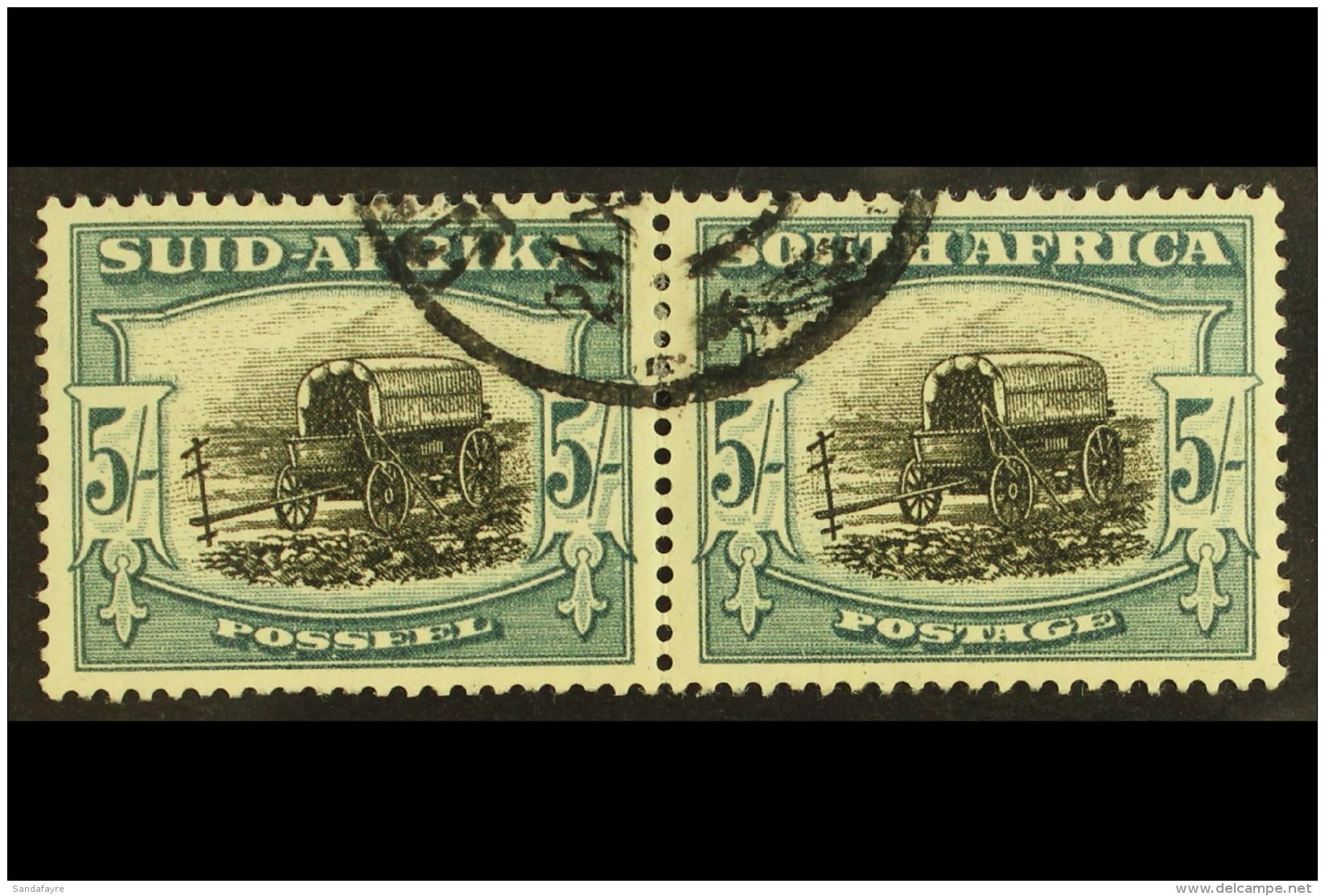 1947-54 5s Black &amp; Pale Blue-green, SG 122, Fine Used. For More Images, Please Visit... - Unclassified