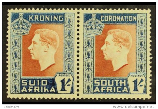 1937 1s Coronation, Hyphen Omitted On Afrikaans Stamp, SG 75a, Never Hinged Mint. For More Images, Please Visit... - Ohne Zuordnung