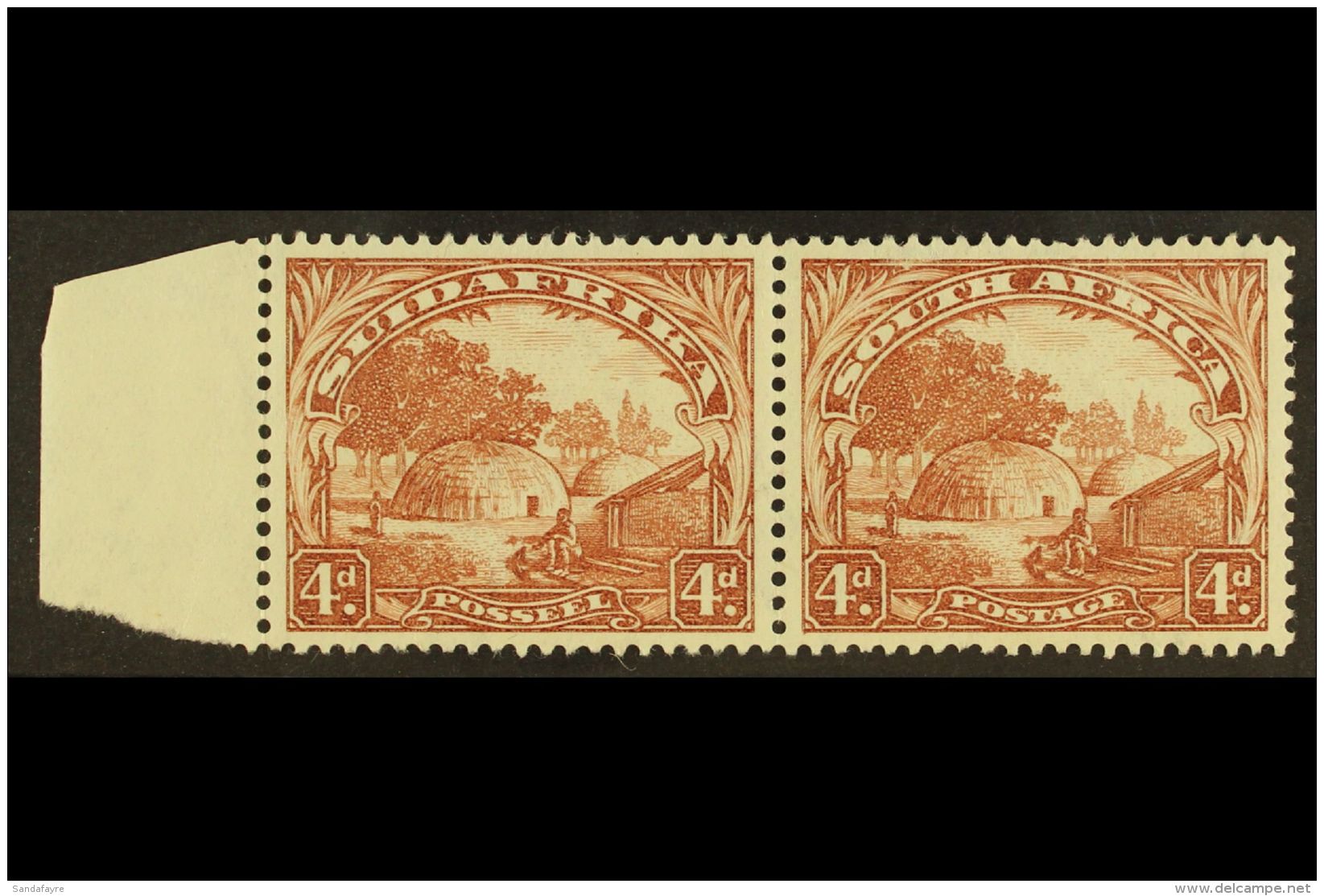 1930-44 4d Brown, Watermark Upright, SG 46, Light Crease, But Fine Mint, Cat.&pound;300, Scarce Stamp! For More... - Unclassified