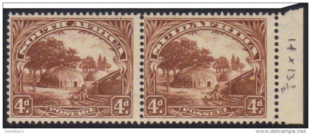 1927-30 4d Brown, Perf.14x13&frac12; Up, SG.35c, Never Hinged Mint. For More Images, Please Visit... - Ohne Zuordnung