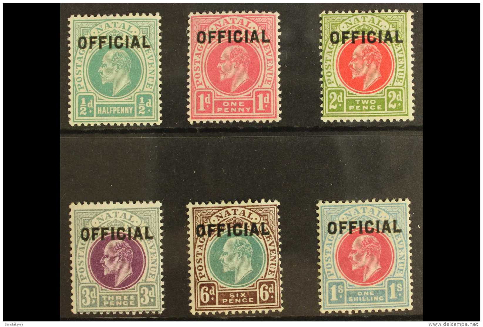 NATAL OFFICIAL 1904 Complete Set, SG O1/O6, Very Fine Mint. (6 Stamps) For More Images, Please Visit... - Non Classés