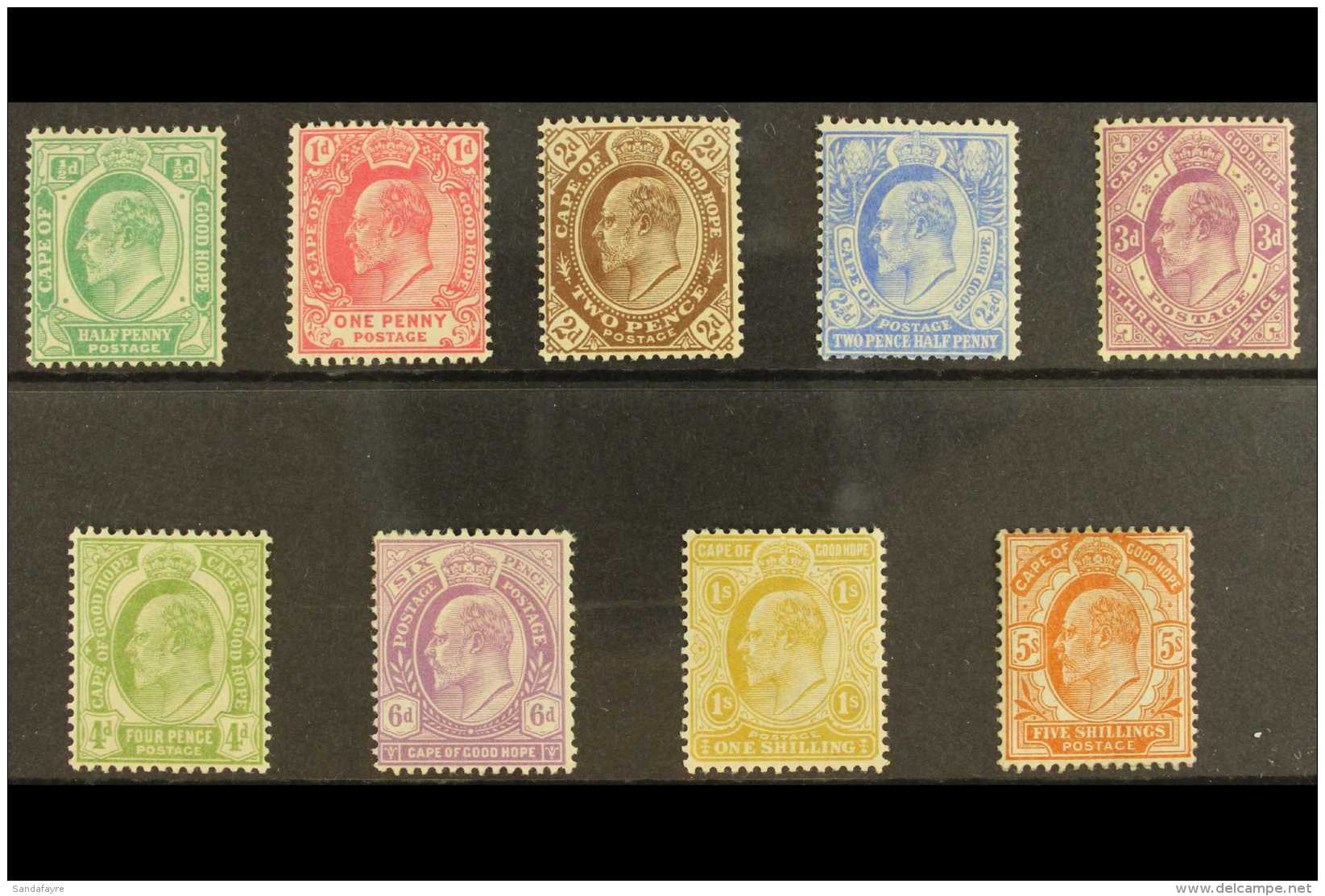 CAPE OF GOOD HOPE 1902-04 KEVII Complete Set, SG 70/78, Mint. (9 Stamps) For More Images, Please Visit... - Sin Clasificación