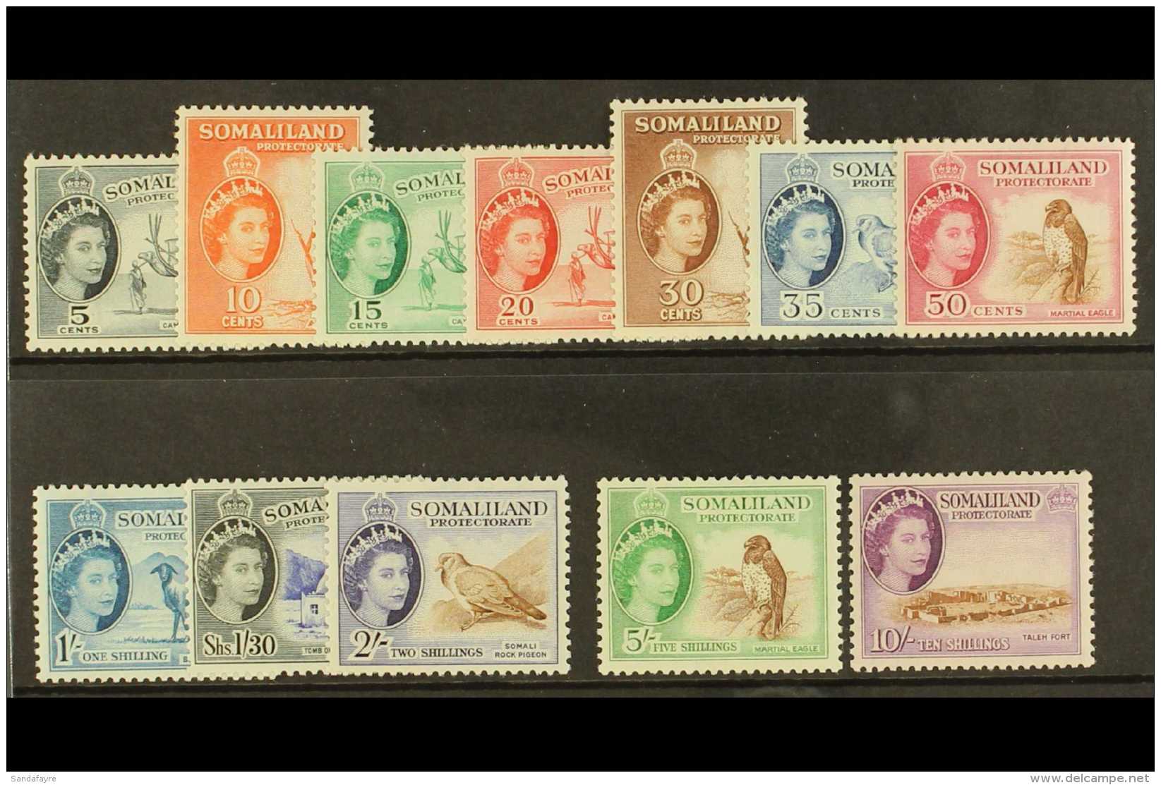 1953 Pictorials Set, SG 137/48, Never Hinged Mint (12 Stamps) For More Images, Please Visit... - Somaliland (Protectorate ...-1959)