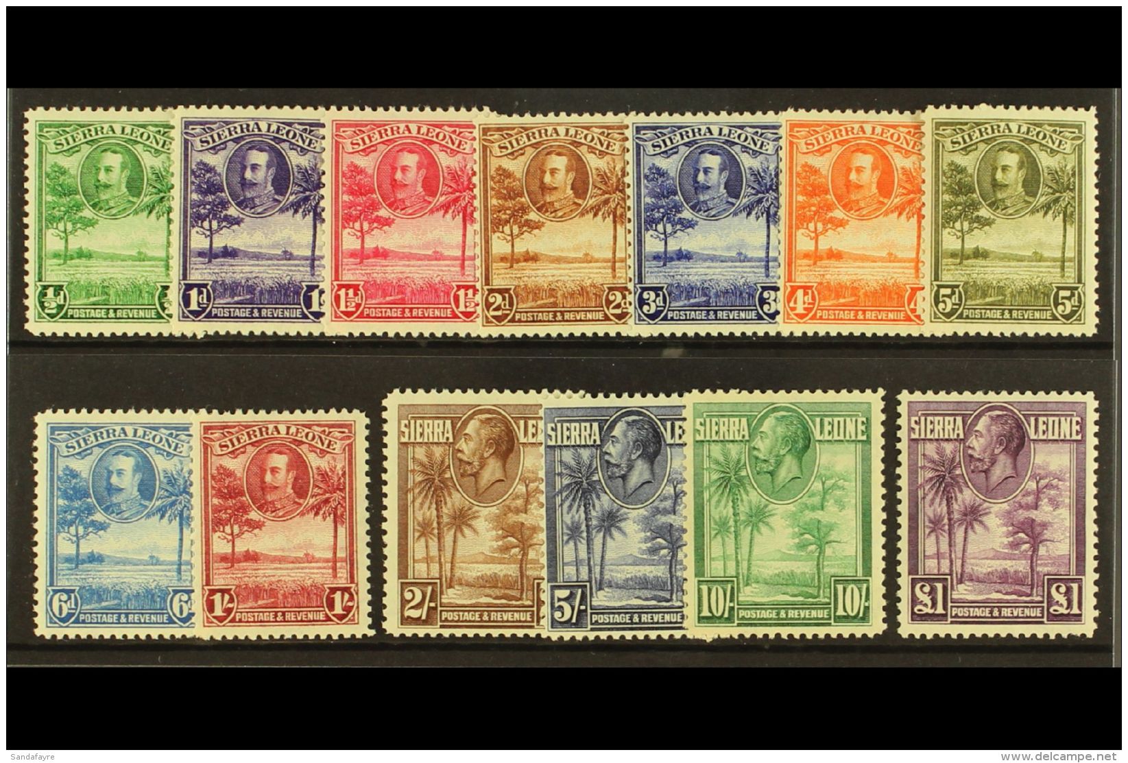 1932 KGV Pictorial Set, SG 155/67. Mostly Fine Mint (13 Stamps) For More Images, Please Visit... - Sierra Leone (...-1960)