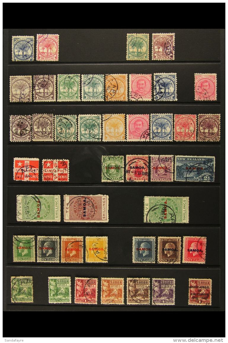 1886-1952 ALL DIFFERENT USED COLLECTION Includes 1996 Perf 12&frac12; 4d And 6d, 1890 Wmk 4c 1d And 6d, 1890-92... - Samoa (Staat)