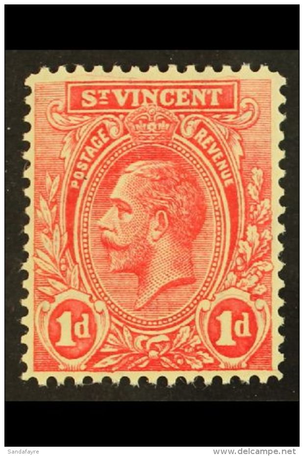 1913-17 1d Red, SG 109, Showing Signs Of A Partial Double Printing Above Both Value Tablets &amp; Within... - St.Vincent (...-1979)