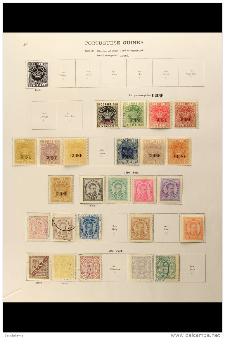 PORTUGUESE GUINEA 1881 - 1935 Very Fine Mint And Used Collection On Printed Pages With Many Better Values... - Autres & Non Classés