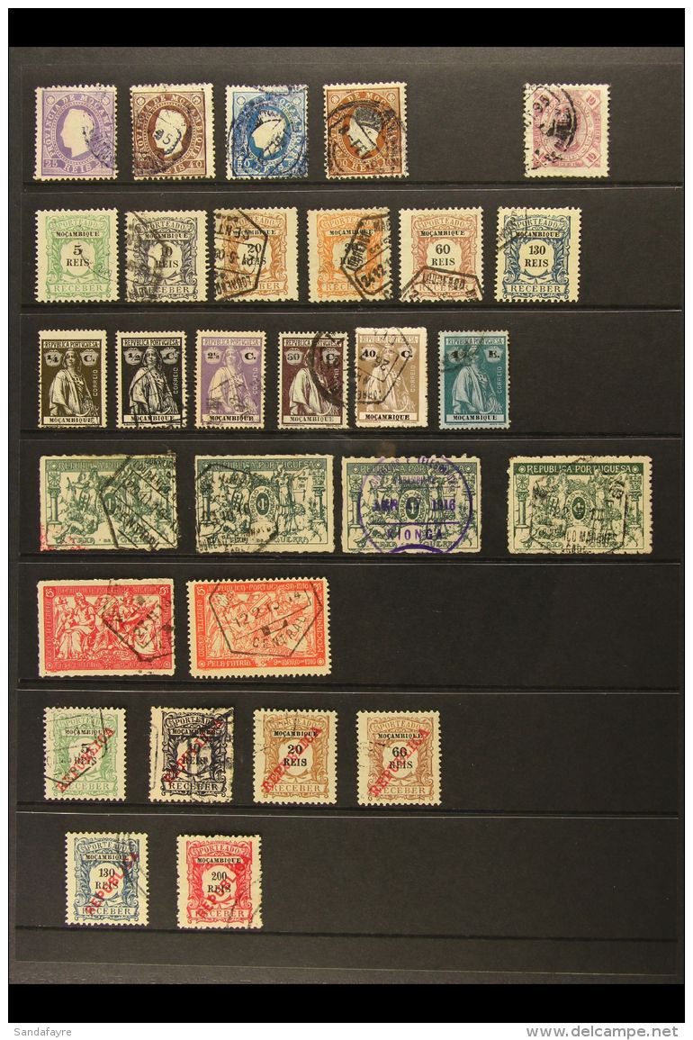 MOZAMBIQUE 1886-1973 USED COLLECTION On Stock Pages, Chiefly All Different. Useful Range (200+ Stamps) For More... - Andere & Zonder Classificatie