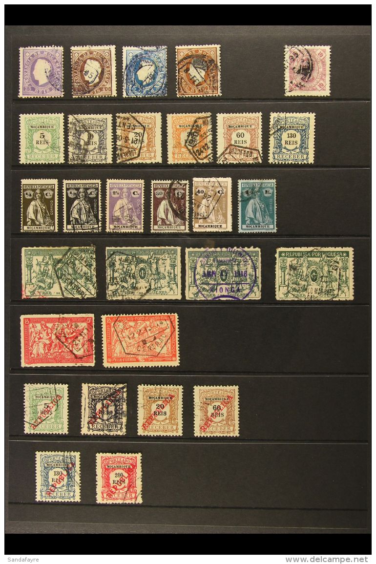 MOZAMBIQUE 1886-1973 USED COLLECTION On Stock Pages, Chiefly All Different. Useful Range (200+ Stamps) For More... - Other & Unclassified