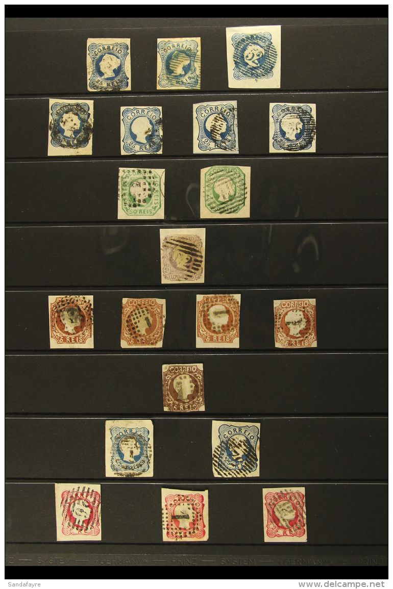1853-58 USED COLLECTION Presented On A Stock Page, An Attractive Range Of Imperf Issues, Most Have 4 Margins And... - Andere & Zonder Classificatie