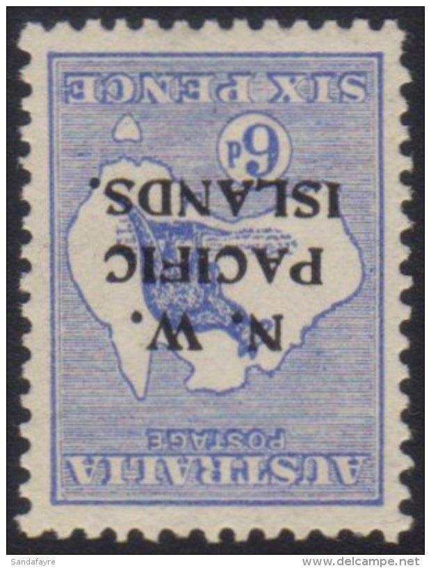 N.W.P.I. 1915-16 6d Ultramarine Roo, Watermark Inverted SG 78w, Very Fine Mint.  For More Images, Please Visit... - Papua-Neuguinea