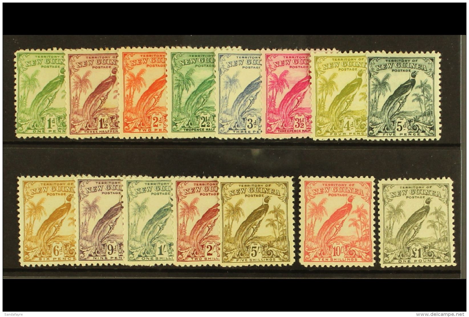 1932 10th Anniv Set (without Dates),  SG 177/89, Very Fine And Fresh Mint. (15 Stamps) For More Images, Please... - Papua New Guinea