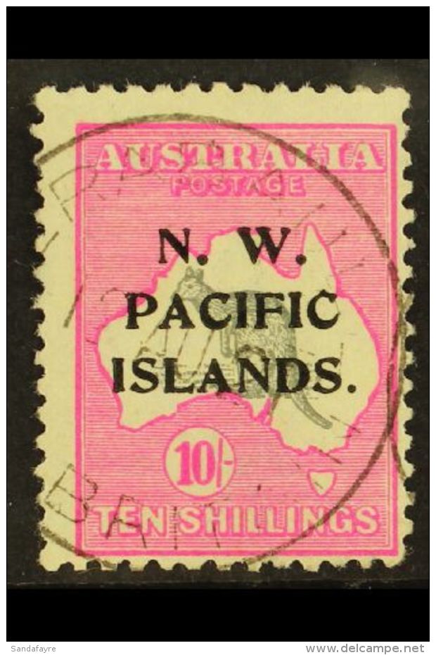 1918 - 1922 10s Grey And Bright Pink, SG 117, Fine Used But Centred To Bottom. For More Images, Please Visit... - Papua New Guinea