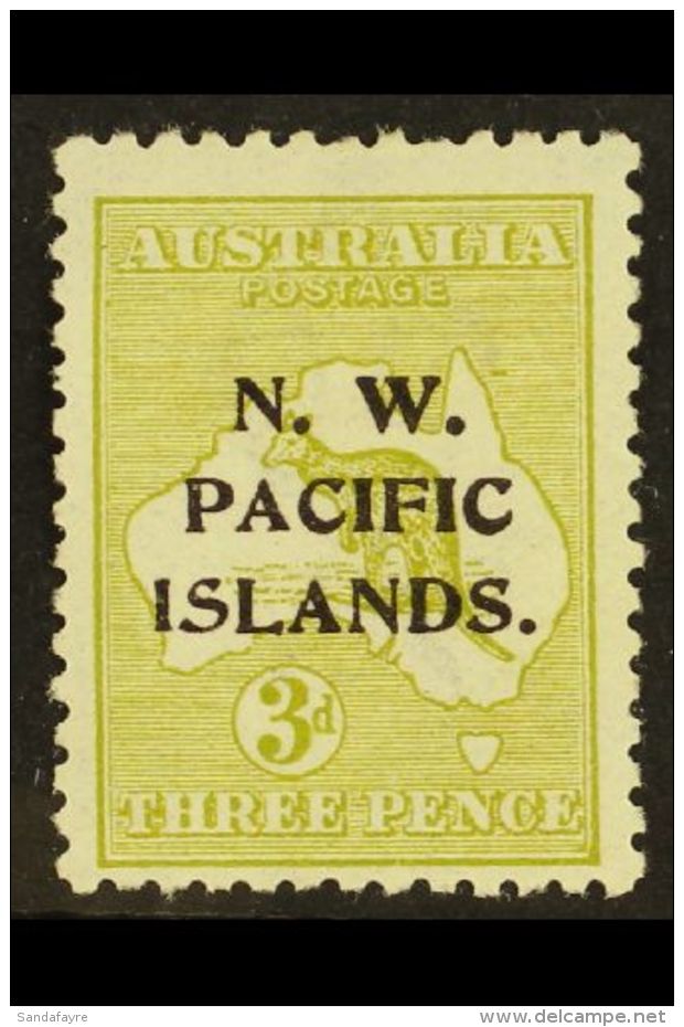 1915 - 16 3d Yellow Olive, Die II, SG 76c, Very Fine And Fresh Mint. Scarce Stamp. For More Images, Please Visit... - Papoea-Nieuw-Guinea