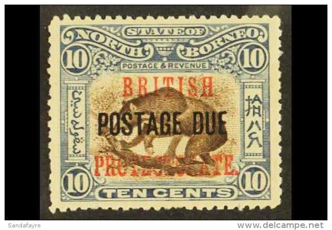 POSTAGE DUE 1902-12 10c Brown And Slate- Blue, SG D45, Fine Mint. For More Images, Please Visit... - North Borneo (...-1963)