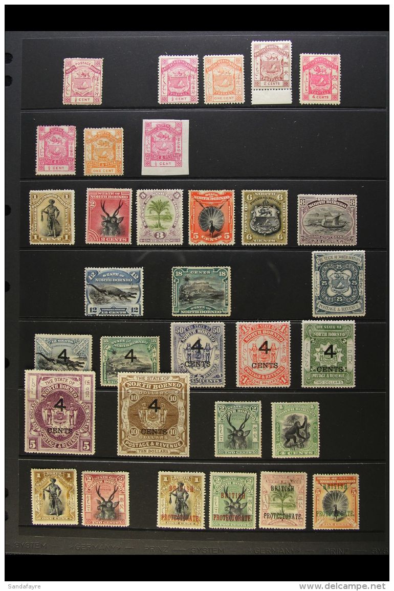 1886-1945 MINT COLLECTION An ALL DIFFERENT Mint Collection Presented On Stock Pages With A Selection Of... - North Borneo (...-1963)