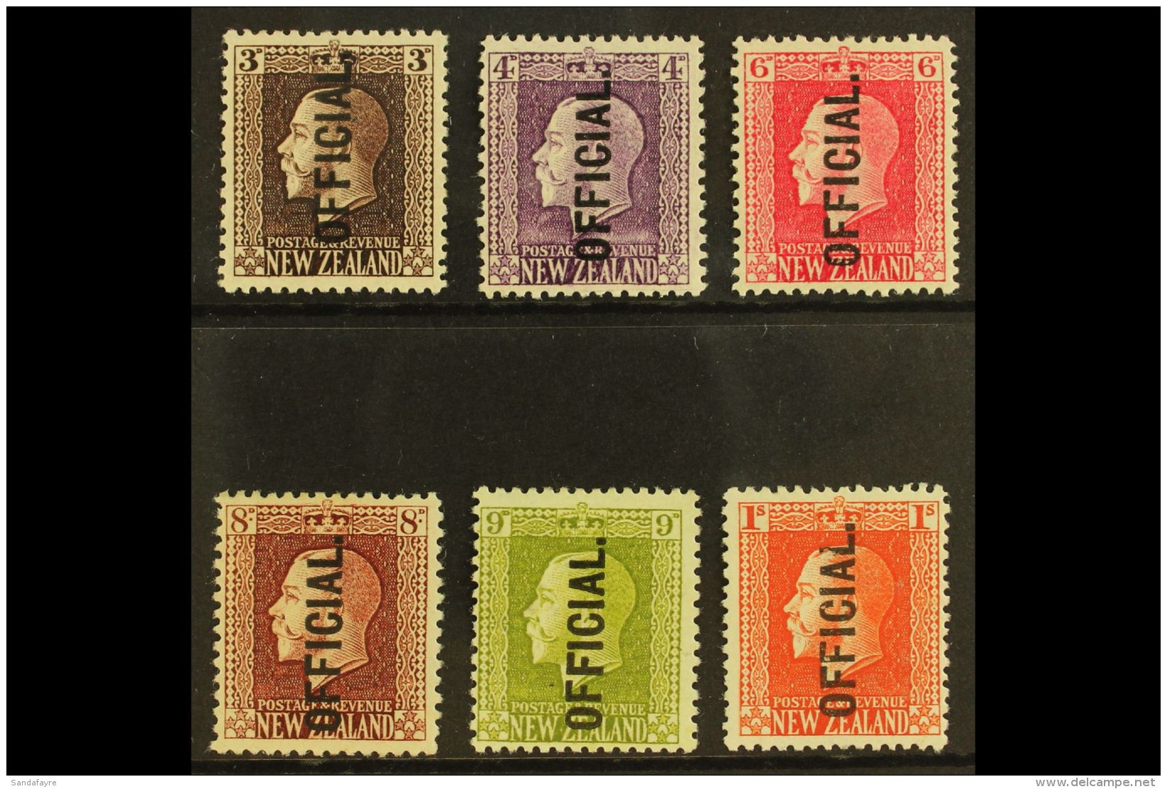 OFFICIALS 1915-27 George V Complete Set, SG O100/O105, Very Fine Mint. (6 Stamps) For More Images, Please Visit... - Andere & Zonder Classificatie