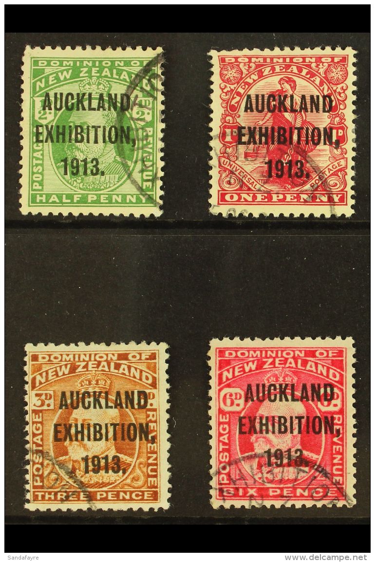 1913 Auckland  Exhibition Set, SG 412/5, Very Fine, Well Centred Used. (4 Stamps) For More Images, Please Visit... - Autres & Non Classés