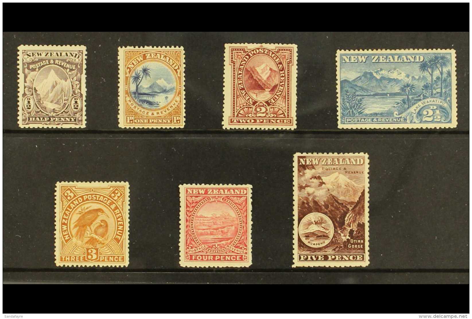 1898 Pictorials No Wmk Set To 5d, SG 246/253a, Very Fine Mint (7 Stamps) For More Images, Please Visit... - Other & Unclassified