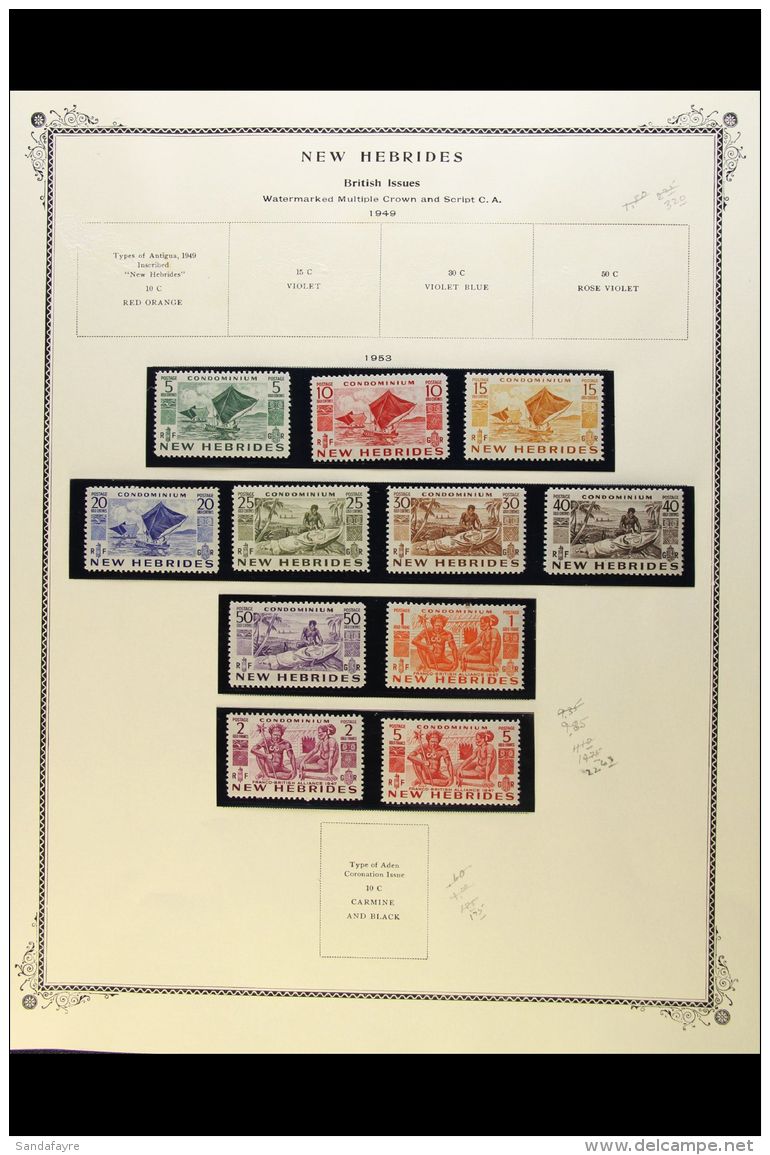 ENGLISH 1953-1979 COMPREHENSIVE NEVER HINGED MINT COLLECTION In Hingeless Mounts On Pages, All Different, Almost... - Andere & Zonder Classificatie