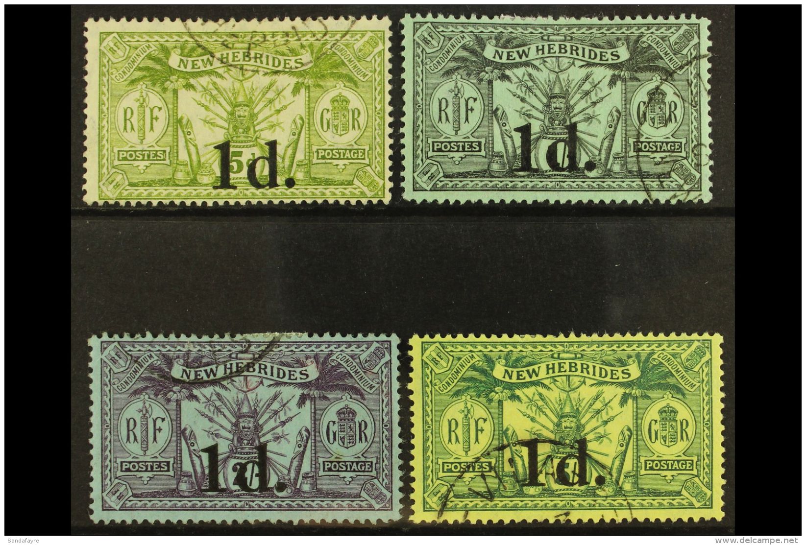 ENGLISH 1920-21 Surcharged Set, SG 30/33, Fine Cds Used (4 Stamps) For More Images, Please Visit... - Sonstige & Ohne Zuordnung