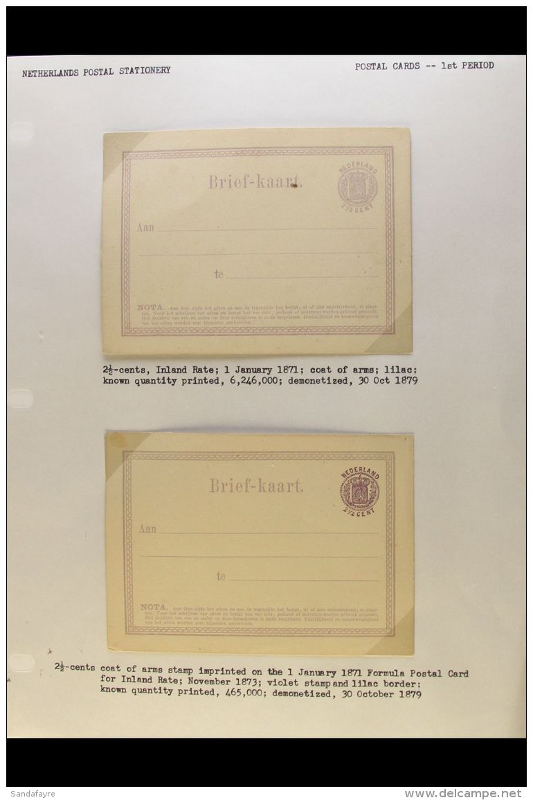 1871-1967 EXHIBITION COLLECTION OF POSTAL STATIONERY Informatively Written Up (in English!), With An Impressive... - Andere & Zonder Classificatie