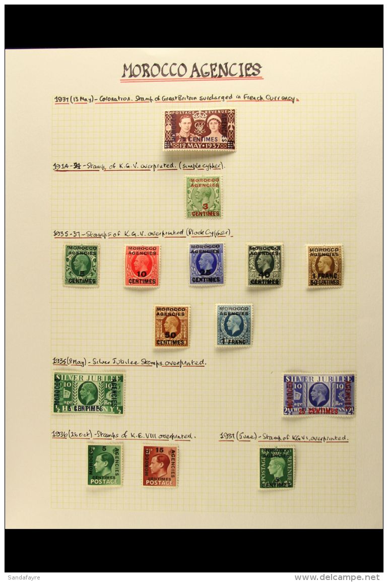 1898-1957 SUPERB MINT COLLECTION A Beautifully Written Up Collection On Album Pages, Includes British, Spanish And... - Other & Unclassified