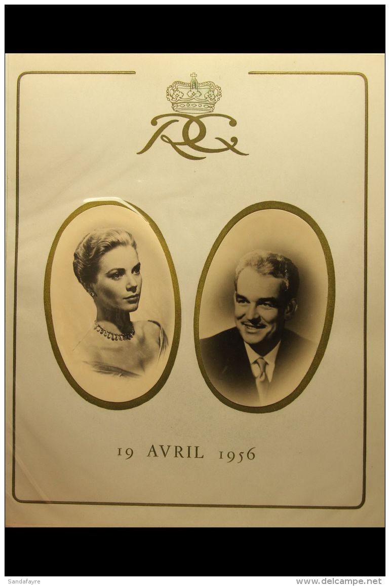 1956 ROYAL WEDDING OF GRACE KELLY TO PRINCE RAINIER. A Luxurious Special PRESENTATION ALBUM Commemorating The... - Sonstige & Ohne Zuordnung