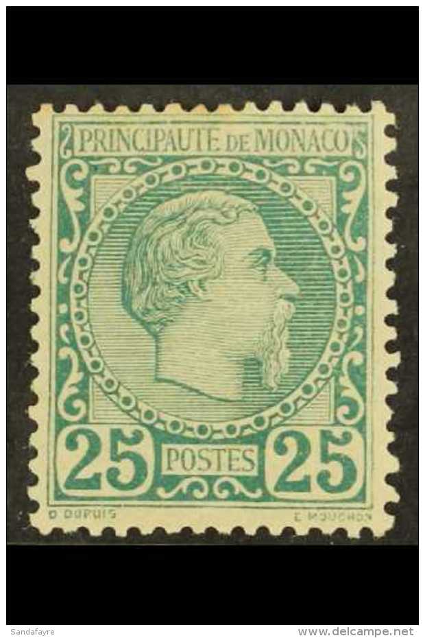 1885 25c Green Prince Charles, Yvert 6, Very Fine, Well Centered Mint. Cat &euro;800 (&pound;640) For More Images,... - Sonstige & Ohne Zuordnung