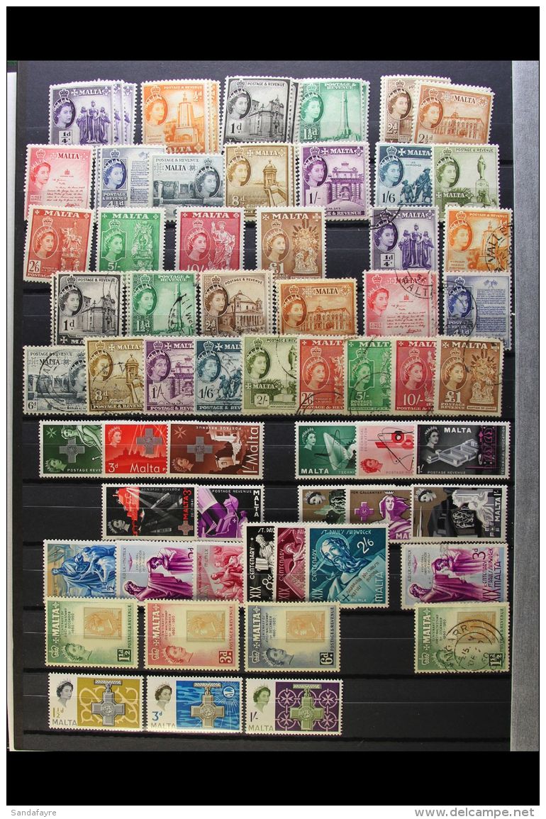 1937-2000's EXTENSIVE COLLECTION On Stockleaves, Mint (mostly Never Hinged) And Used, Generally Very Fine... - Malta (...-1964)