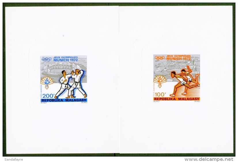 1972 IMPERF PROOFS For The 100f &amp; 200f Air Olympics Issue (as Yvert 119/20), Printed On Ungummed Embossed... - Andere & Zonder Classificatie