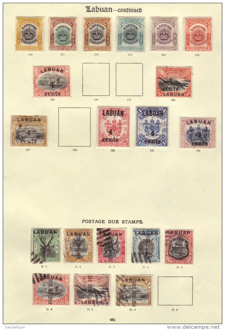 1894-1904 A Collection On Old Imperial Printed Leaves, Incl. 1895 40c On $1 Mint, 1899 4c On 18c And On 24c Mint,... - Noord Borneo (...-1963)