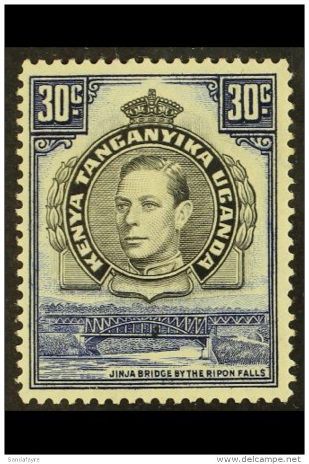 1938-54 30c Black And Dull Violet-blue, Perf 14, SG 141a, Very Fine Mint. For More Images, Please Visit... - Vide