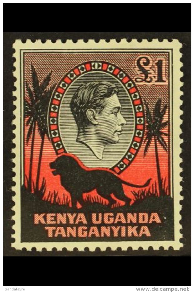 1938 &pound;1 Black And Red, Perf 11&frac34; X 13, SG 150, Fine Mint With Lovely Fresh Colour. For More Images,... - Vide